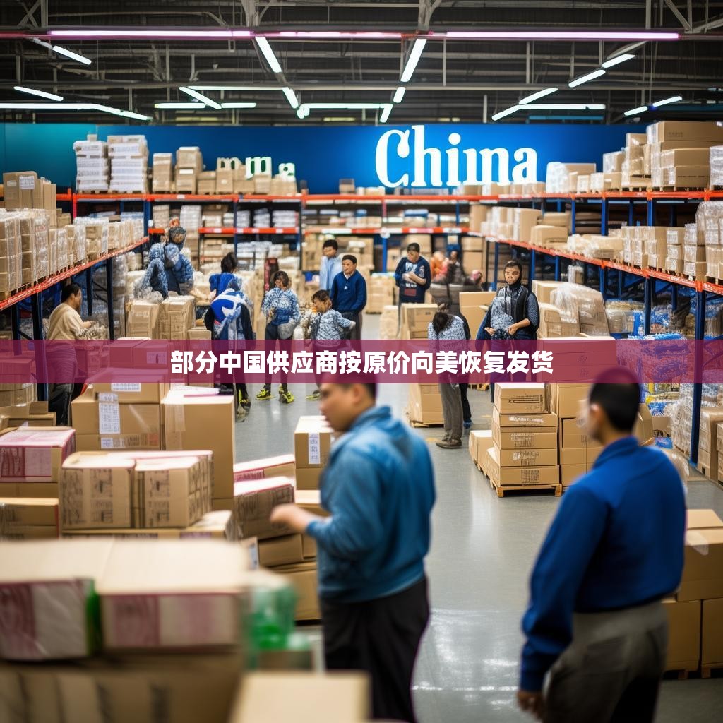 中国供应商按原价向美国恢复发货