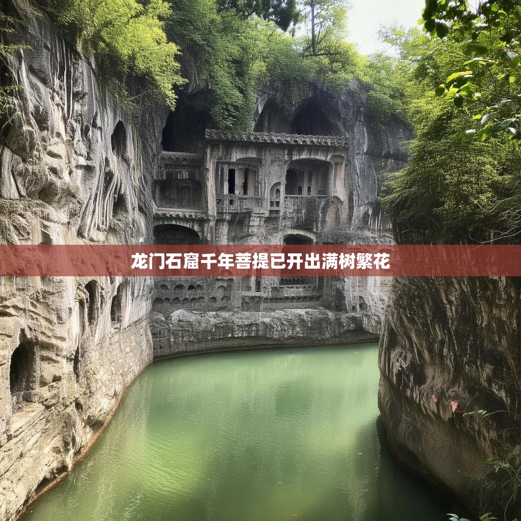 龙门石窟千年菩提繁花盛开