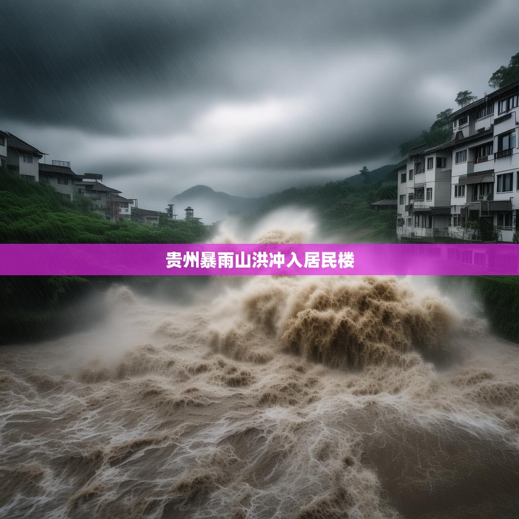 贵州暴雨山洪冲入居民楼 贵州暴雨山洪冲入居民楼
